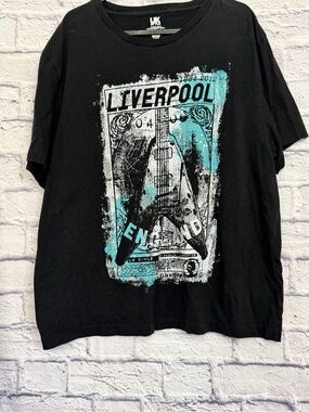 Liverpool Graphic Guitar Tee Size Xl
